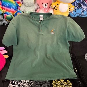 green button t shirt